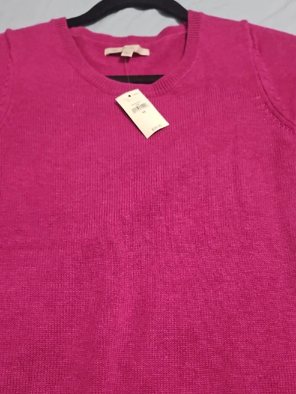 GAP Girls Short Sleeve Knit Top - Bright Pink